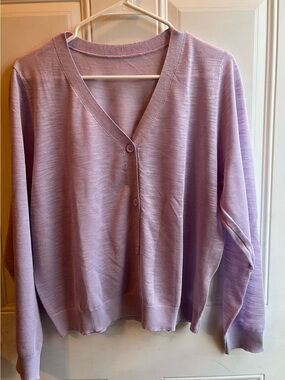 Lilac Crewneck Sweater - Women's Lightweight Knit
